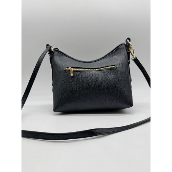 GIANI BERNINI Pebbled Soft medium women's shoulder crossbody bag - Black NEW! - Picture 12 of 16